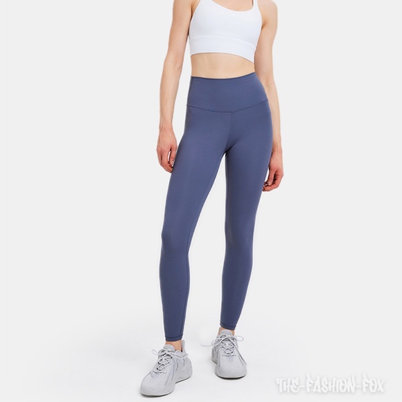 LIT Activewear Liberty High Rise Leggings in Pigeon Blue Women's Size Medium NWT - Picture 1 of 7